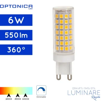 G9 dimabilna led zarulja 6w-2 godine jamstvo