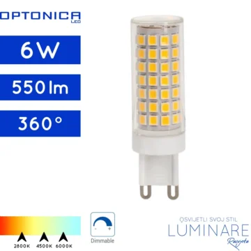 G9 dimabilna led zarulja 6w-2 godine jamstvo