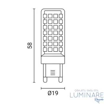 Alternative view of LED DIMABILNA ŽARULJA G9 6W