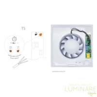 KUPAONSKI VENTILATOR pRestige 100mm TS ODGODA GAŠENJA - Slika 3