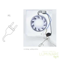 KUPAONSKI VENTILATOR pRestige 100mm PS POTEZNI PREKIDAČ - Slika 3