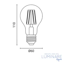 Alternative view of LED FILAMENT ŽARULJA E27 10W A60