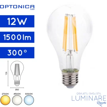 led filament zarulja e27-12w-a60-optonica-1316-1317-1318