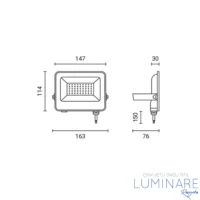 Alternative view of LED REFLEKTOR SMD 30W CRNI IP65