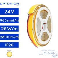led traka cob-960led-24v-28w-ip20-3000k-20milimetara-2800lumena-luminare rasvjeta