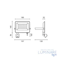 Alternative view of LED REFLEKTOR SMD 50W BIJELI IP65 SENZOR