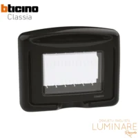 okvir ip55 sa poklopcem za bticino classia module crni 3m-luminare rasvjeta