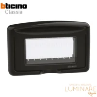 okvir ip55 sa poklopcem za bticino classia module crni 4m-luminare rasvjeta