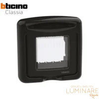 okvir ip55 sa poklopcem za bticino classia module crni 2m-luminare rasvjeta