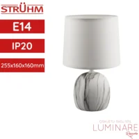 stolna svjetiljka struhm atena c ip20 bijela luminare rasvjeta