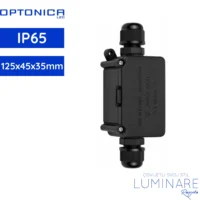 vodotijesna spojna kutija 2 ulaza ip68 crna optonica 120x45x35mm 6643 luminare rasvjeta