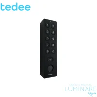 PIN tipkovnica za pametnu bravu Tedee Keypad PRO PIN tipkovnica biometrijska crna luminare rasvjeta