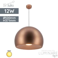 visilica irluks FY-PEA331-50-AC 12W 3000K ANTIQUE COPPER, D500xH371 luminare rasvjeta