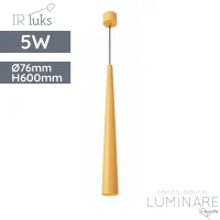 visilica irluks FY-PEA386-7-EYW 5W 3000K žuta D76xH600 luminare rasvjeta