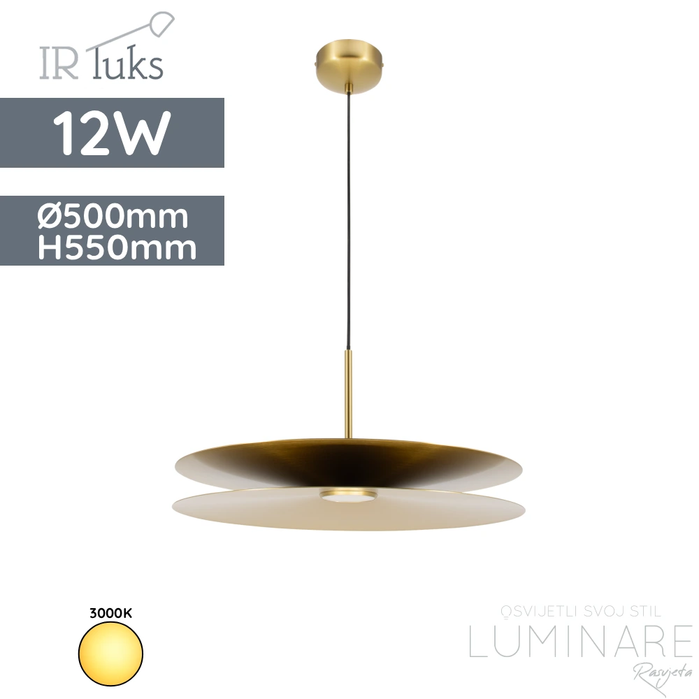 VISILICA FY-PEA397-50-GD 12W 3000K ANTIQUE BRASS