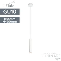 visilica irluks P-TUBO 40cm SWH GU10 mat bijela luminare rasvjeta