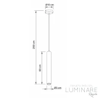 Alternative view of VISILICA P-TUBO-60-BRONZE GU10 BRONCA