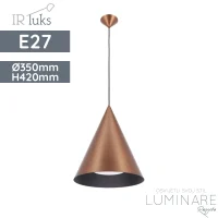 visilica irluks FY-PEA364-35-AP E27 COPPER D350xH420 luminare rasvjeta