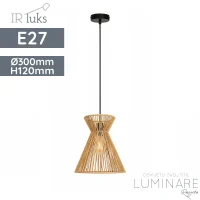 visilica irluks YB2411104-1P-E27 D300xH1200mm luminare rasvjeta