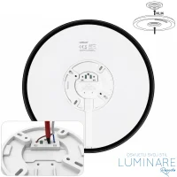 Alternative view of VANJSKA LED PLAFONJERA KAMA 25W 5CCT IP44 sa senzorom pokreta CRNA