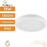 LED plafonjera TESlight P25822 18W 3CCT 1300lm IP65 fi300x44mm, bijelo UV otporno antikorozivno kućište