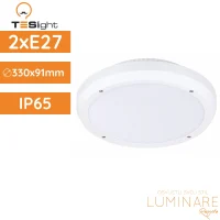 LED plafonjera TESlight P2302 IP65 230x80x27mm, bijelo UV otporno antikorozivno kućište