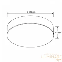 Alternative view of VANJSKA LED PLAFONJERA P3201 21W 3CCT IP65 ANTRACIT