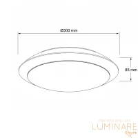 Alternative view of VANJSKA LED PLAFONJERA P3302 16W 3CCT IP65 ANTRACIT