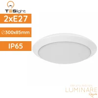Vanjska plafonjera TESlight P3302-A IP65 fi300x85mm, bijelo UV otporno antikorozivno kućište