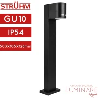 Vanjska podna spotlight svjetiljka Forest 50 C-03602 GU10 IP54 crne boje, 503x105x128mm