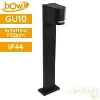 Vanjska podna svjetiljka REVOR IP44 70 x 110 × 50 mm s GU10 grlom, antracit sivo aluminijsko kućište