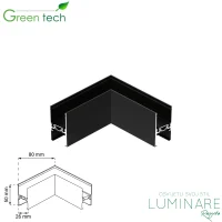 Horizontalna spojnica za ugradnu magnetnu šinu Green Tech MYSTYLE NSN 80 x 26 x 50 mm luminare rasvjeta