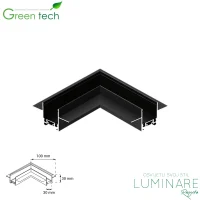 Horizontalna spojnica za ugradnu magnetnu šinu Green Tech MYSTYLE NSU 100 x 30 x 30 mm luminare rasvjeta