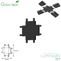 Križna X spojnica za Green Tech MYSTYLE-USN Ultra Slim magnetnu nadgradnu šinu 59 x 59 x 6 mm luminare rasvjeta