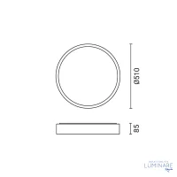LED plafonjera PD60-A7 60W 3CCT IP20 BEŽ - Slika 5