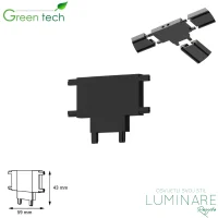 T spojnica za Green Tech MYSTYLE-USN-T Ultra Slim magnetnu nadgradnu šinu 59 x 43 x 6 mm luminare rasvjeta