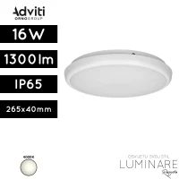 Vanjska LED svjetiljka Adviti AD-PL-6113WLPM4 16W 1300lm 4000K IP65 bijela luminare rasvjeta
