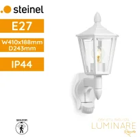 Vanjska zidna svjetiljka sa PIR senzorom Steinel L15 S E27 60W IP44 410x190x240mm bijela luminare rasvjeta