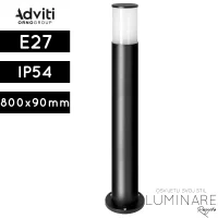 Vanjska podna svjetiljka Adviti Dalia AD-OP-6568BE27SM max 15W E27 IP54 crna luminare rasvjeta