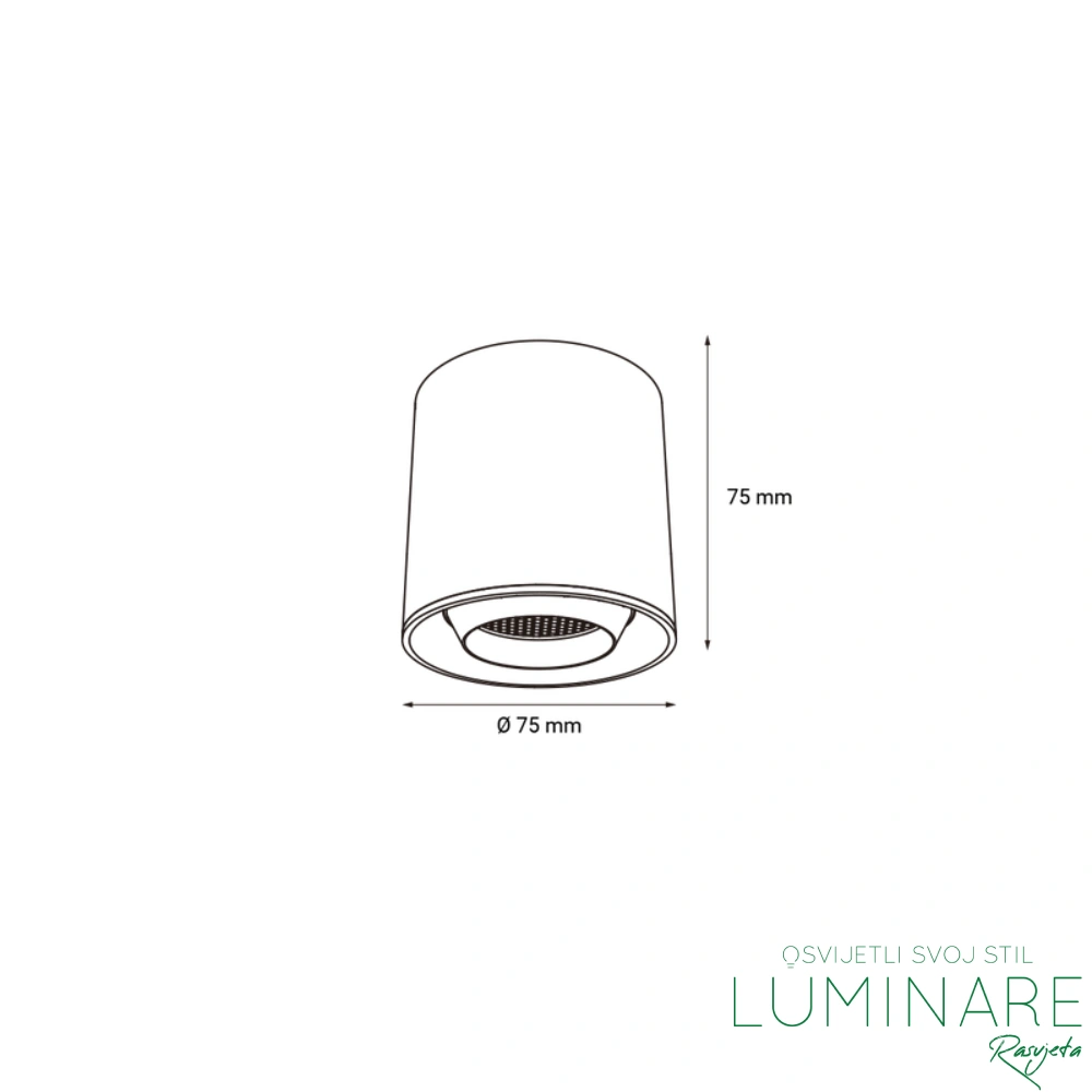 LED SPOTLIGHT ZA MAGNETNU ŠINU MYSTYLE-10 6W CRNA - Slika 3