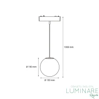 LED VISILICA ZA MAGNETNU ŠINU MYSTYLE-17 6W CRNA - Slika 3