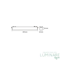 LED LINEARNI REFLEKTOR ZA MAGNETNU ŠINU MYSTYLE-2 12W CRNI - Slika 3