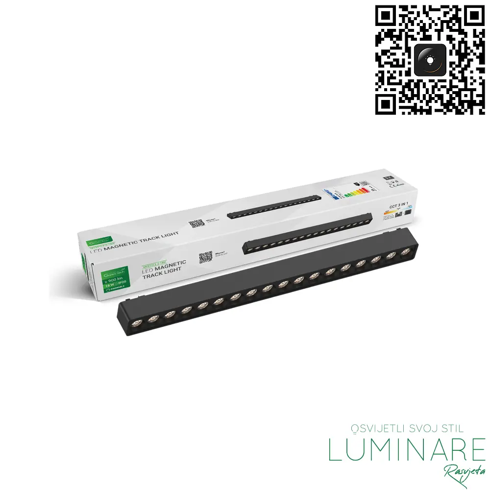 LED LINEARNI REFLEKTOR ZA MAGNETNU ŠINU MYSTYLE-2 18W CRNI - Slika 2