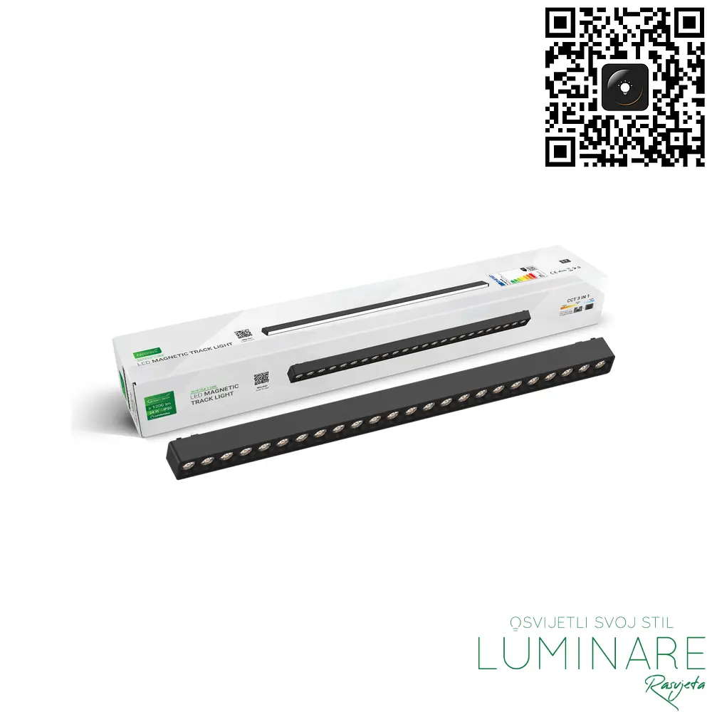 LED LINEARNI REFLEKTOR ZA MAGNETNU ŠINU MYSTYLE-2 24W CRNI - Slika 2