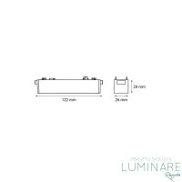 LED LINEARNI REFLEKTOR ZA MAGNETNU ŠINU MYSTYLE-2 6W CRNI - Slika 3