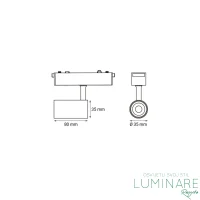 LED REFLEKTOR ZA MAGNETNU ŠINU MYSTYLE-7 3W CRNI - Slika 3