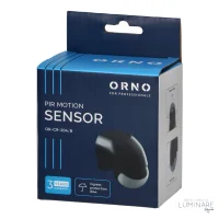 SENZOR POKRETA ZIDNI NADGRADNI PODESIVI 180° IP44 MAX 1200W CRNI - Slika 4