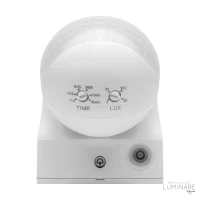 SENZOR POKRETA ZIDNI NADGRADNI PODESIVI 180° IP44 MAX 1200W BIJELI - Slika 2