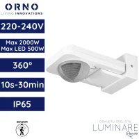 senzor pokreta ORNO OR-CR-259/W PIR 360° 230V max 2000W IP65 bijeli luminare rasvjeta