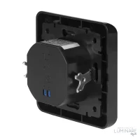 SENZOR POKRETA UGRADBENI ZIDNI 160° IP20 MAX 300W CRNI - Slika 2
